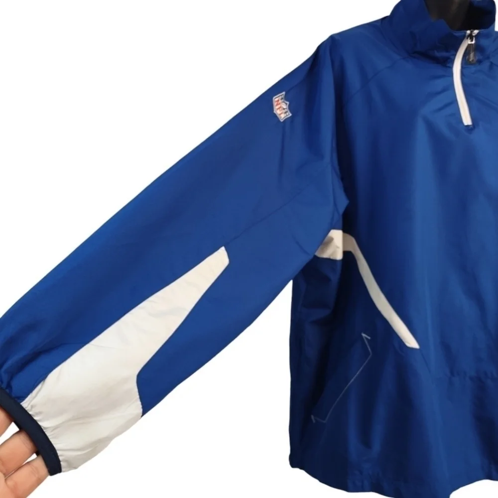 NFL Reebok Indianapolis Colts Men's Pullover Windbreaker Jacket Size XL